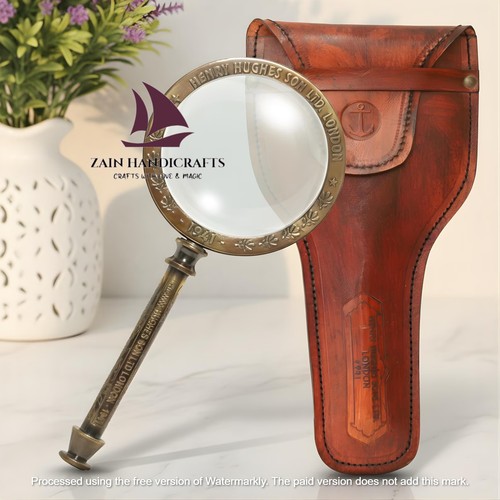 Zain antique brass magnifying - zain,
