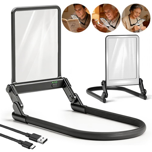 Neck wearable magnifying glass - neck,