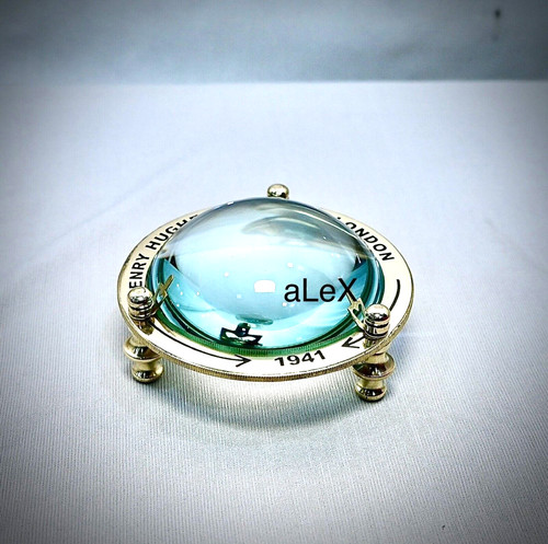 Antique brass magnifying glass - brass,