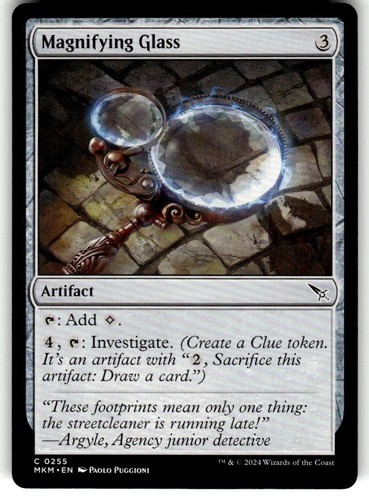 Magnifying glass murders - magnifying, at