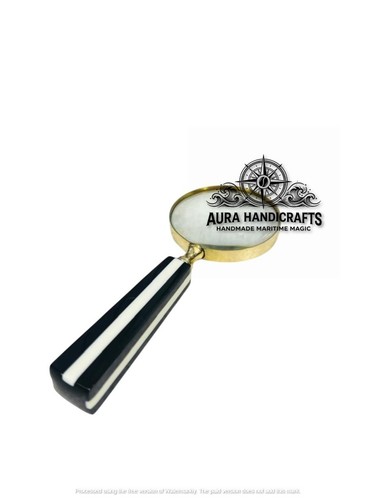 Aura brass magnifying glass - 5x,