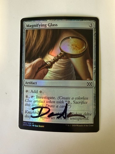 Signed foil magnifying - signed,