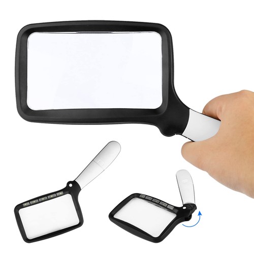 Folded magnifying glass with - folded,