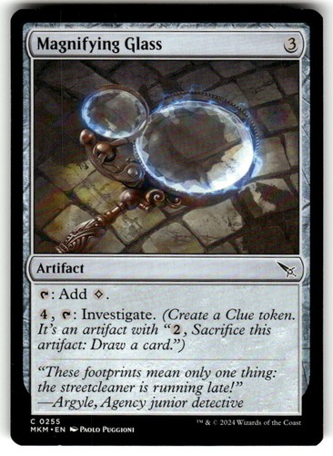 Magnifying glass murders - glass, at